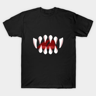 Creepy Teeth Horror Halloween Fun T-Shirt